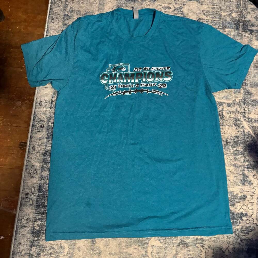 Next Level Apparel Az 6A State Champions '21 Back 2 Back '22 T-Shirt